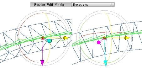 Kit van de Bunt | Edit Mode selector on top.<br>Images showing a rotation node in two different states and a simplified mesh changing according to the node's rotation.